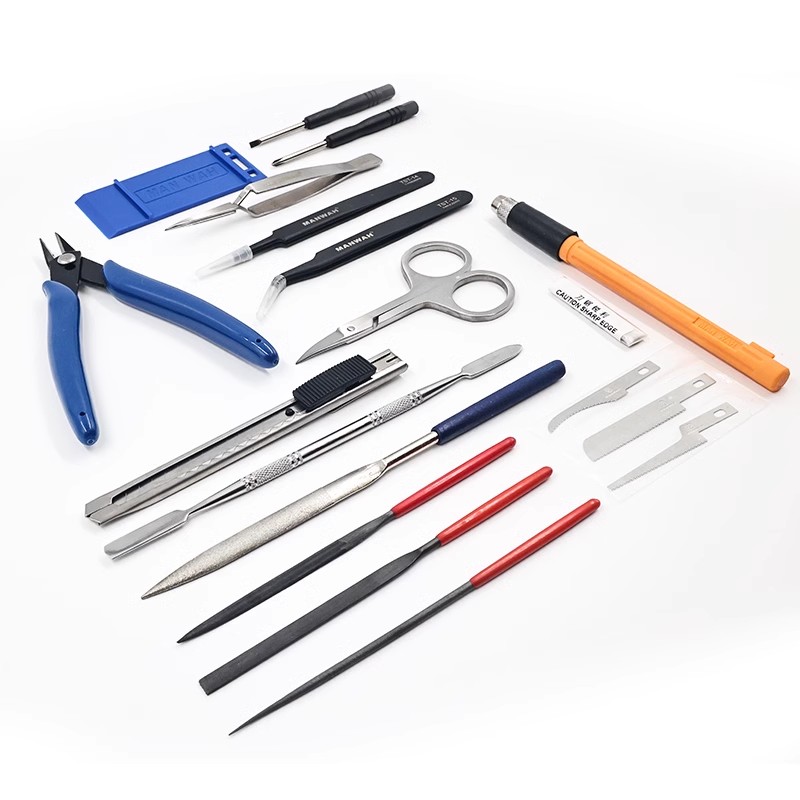 Craft Knife Set - MANWAH 모델 조립 도구 20pcs 세트