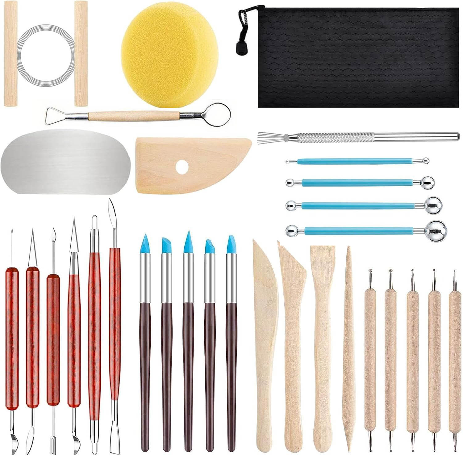 Craft Knife Set - 31 개/대 아트 도자기 조각 도자기