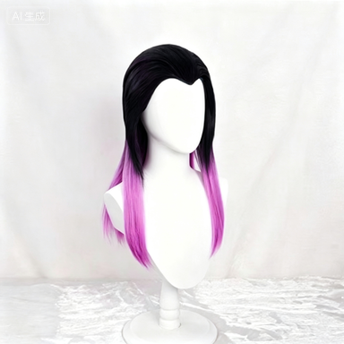 레이나 애니메이션 코스프레 가발 검정색과 분홍색 이중  - Wig Fiber Net 리뷰 및 가격