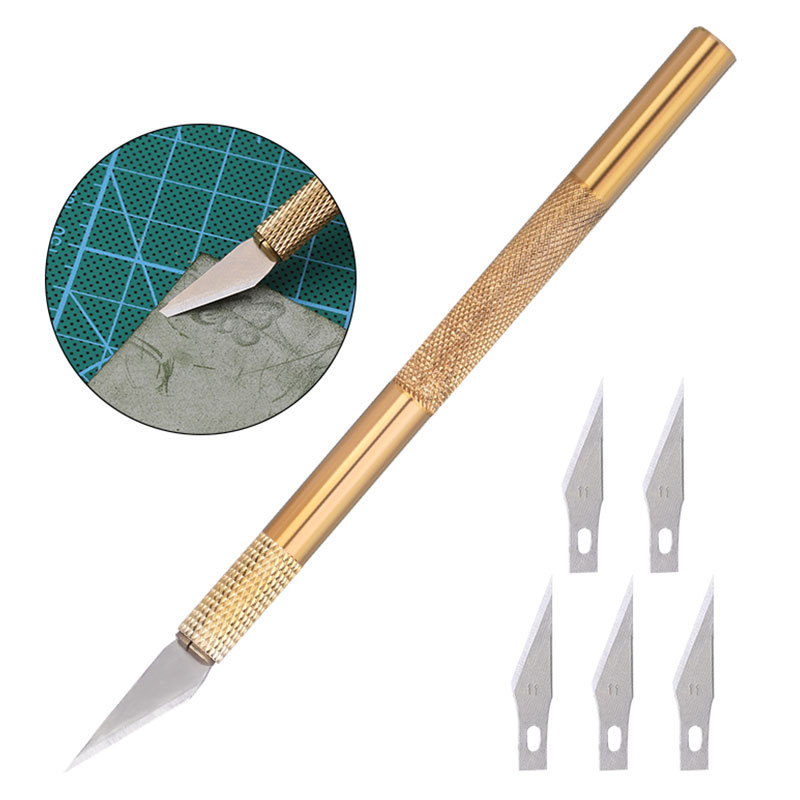 1 세트 조각 금속 메스 칼 도구 키트 나무 종이 커터 - Craft Knife Set 리뷰 및 가격