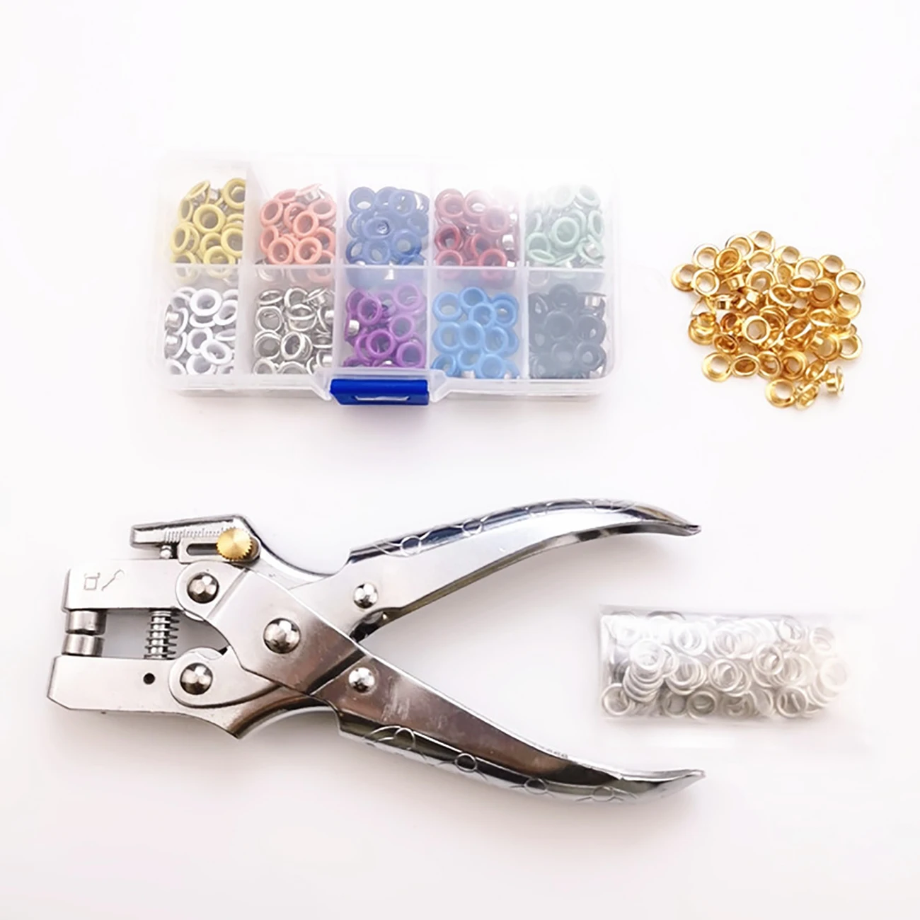 300pcs 컬러 Eyelets 및 100 Golden - Snap Plier Setter 리뷰 및 가격