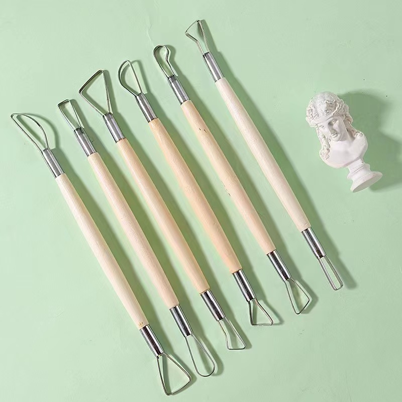 6PCS 나무 손잡이 왁스 도자기 점토 조각 조각 도구 - Craft Knife Set 리뷰 및 가격
